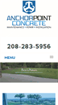 Mobile Screenshot of anchorpointconcrete.com